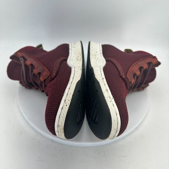Dr. Martens Telkes Knit Women Size 8 Ankle Sneaker Boot Burgundy Maroon - Picture 9 of 13